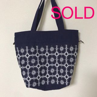 ミナペルホネン(mina perhonen)の【SOLD】ミナペルホネン　ハンドメイド　巾着　バッグ　anemone(バッグ)