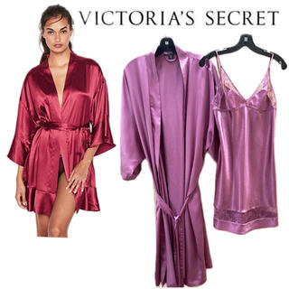 ヴィクトリアズシークレット(Victoria's Secret)のVictoria’s Secret シルク ガウン キモノ サテン キャミ(ルームウェア)