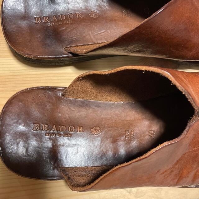 BRADOR レザー フラットサンダル メンズの靴/シューズ(サンダル)の商品写真