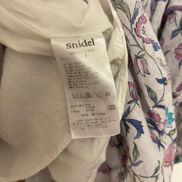 SNIDEL(スナイデル)のsnidel ワンピース レディースのワンピース(ミニワンピース)の商品写真