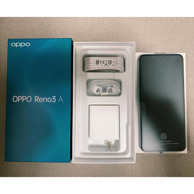 値下げ OPPO Reno3 A ホワイト SIMフリー 残債なし-