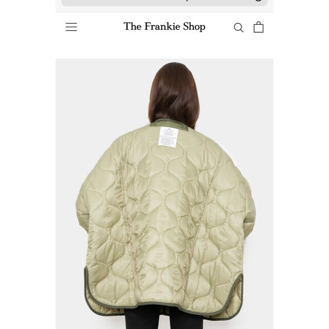 お値下　thefrankieshopミリターキルティング ジャケット