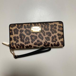 マイケルコース(Michael Kors)の美品　マイケルコース　レオパート　長財布(財布)