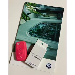 フォルクスワーゲン(Volkswagen)のVW シリコン キーケース   カバー  ピンク(キーケース)