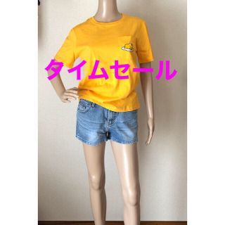 サンリオ(サンリオ)のサンリオ ぐでたま 半袖 Tシャツ 胸ポケット付き　Sサイズ(Tシャツ/カットソー(半袖/袖なし))