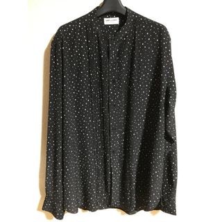 Saint Laurent - サンローラン バンドカラー ドット シャツ L 40の通販 ...