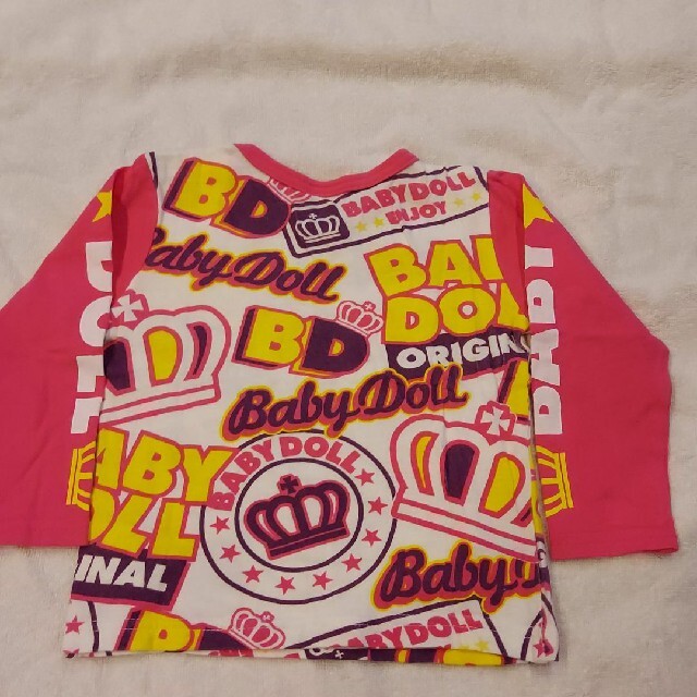BABYDOLL(ベビードール)の【BABY DOLL】ロングTシャツ　カラフル　80サイズ キッズ/ベビー/マタニティのベビー服(~85cm)(Ｔシャツ)の商品写真