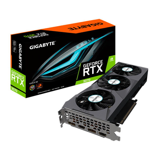 新品 GeForce RTX 3070 EAGLE OC 8G GIGABYTE スマホ/家電/カメラのPC/タブレット(PCパーツ)の商品写真