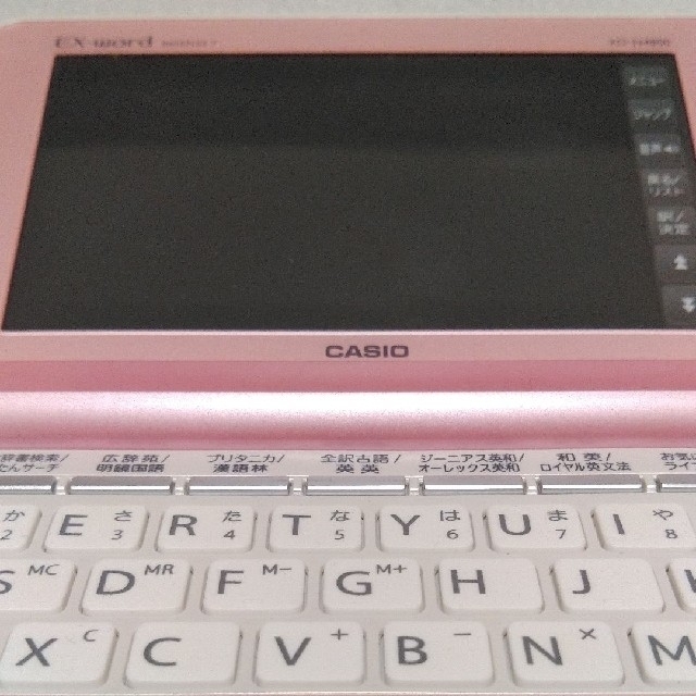 CASIO(カシオ)の【中古品】カシオ 電子辞書 高校生 モデル DATAPLUS7 英検 [ピンク] スマホ/家電/カメラのPC/タブレット(電子ブックリーダー)の商品写真