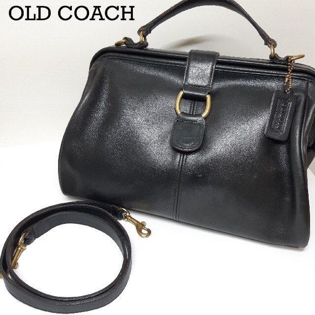 COACH(コーチ)の【超レア】COACH コーチ オールドコーチ 2WAY 黒 グラブタンレザー レディースのバッグ(ショルダーバッグ)の商品写真