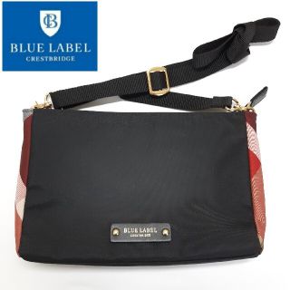 ブラックレーベルクレストブリッジ(BLACK LABEL CRESTBRIDGE)の【美品】ブルーレーベル クレストブリッジ ショルダーバッグ サコッシュ チェック(ショルダーバッグ)