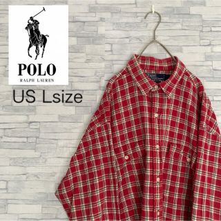 ポロラルフローレン(POLO RALPH LAUREN)の90s ポロバイラルフローレン　両胸Wポケット　シャツ　オーバーサイズ(シャツ)