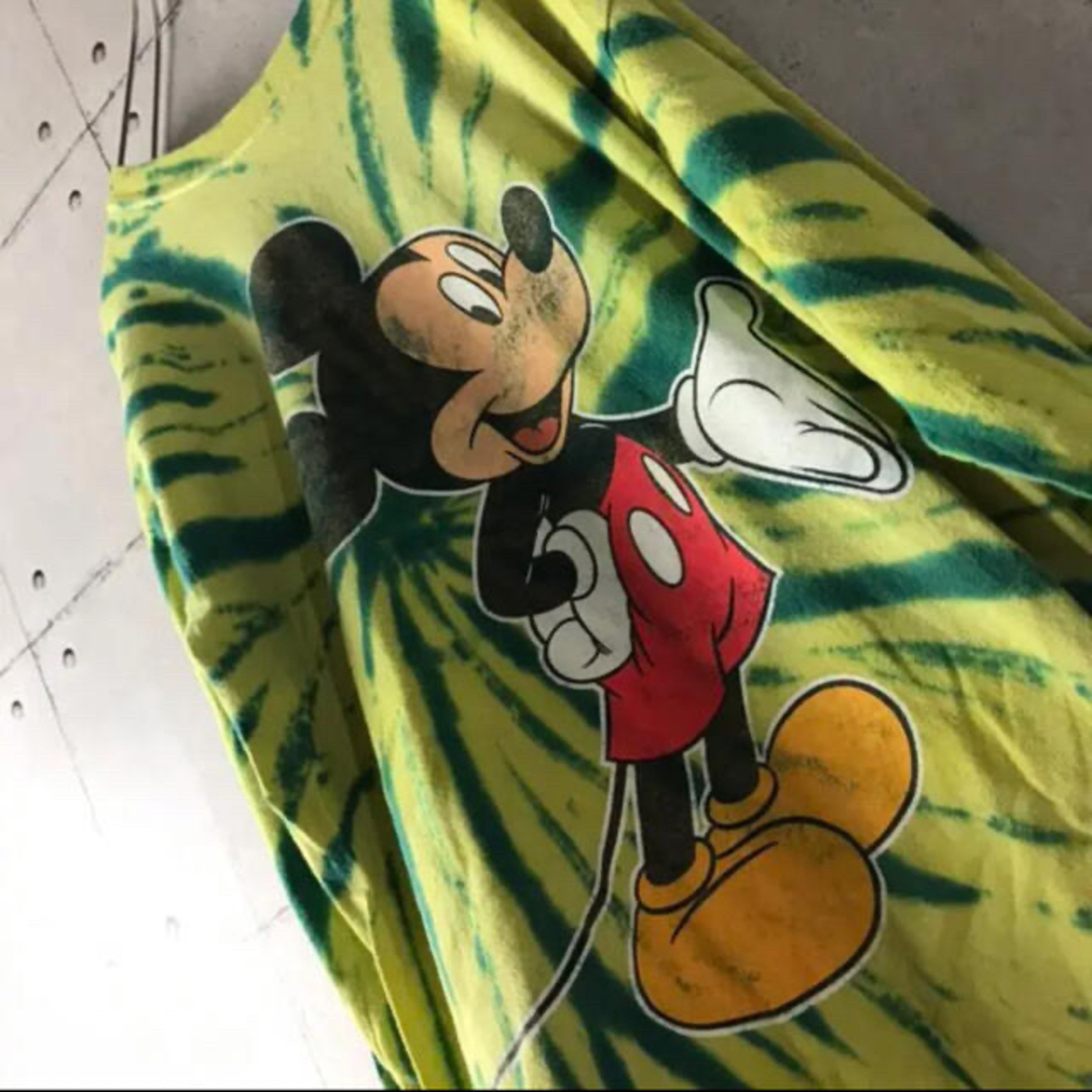 新品 Disney 100周年 100th 金色 ゴールド 長袖Tシャツ ロンT