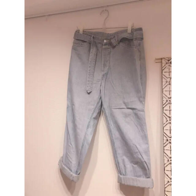 COMOLI(コモリ)の15aw comoli  デニム ワイドパンツ ベルテッドデニムパンツ　21ss メンズのパンツ(デニム/ジーンズ)の商品写真