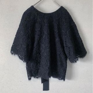 アドーア(ADORE)のADORE  フラジールコードレースブラウス　BLACK LABEL(シャツ/ブラウス(半袖/袖なし))