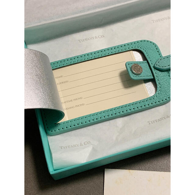 Tiffany & Co.(ティファニー)のTiffany 希少レザーネームタグ/パスケース♡人気色 レディースのファッション小物(パスケース/IDカードホルダー)の商品写真