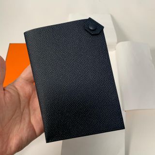 エルメス(Hermes)のHERMES パスポートケース　ネイビー(パスケース/IDカードホルダー)