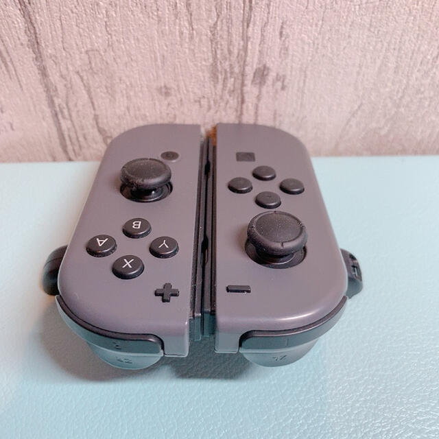 ストラップ２本付き廃盤グレー Switch 左右 ジョイコンJoy-Con