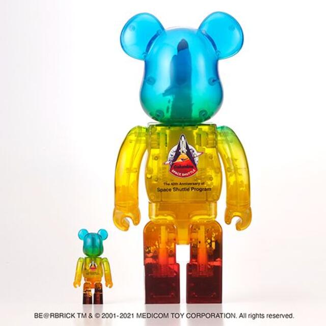 MEDICOM TOY(メディコムトイ)のSPACE SHUTTLE BE@RBRICK LAUNCH 100%&400% エンタメ/ホビーのフィギュア(その他)の商品写真