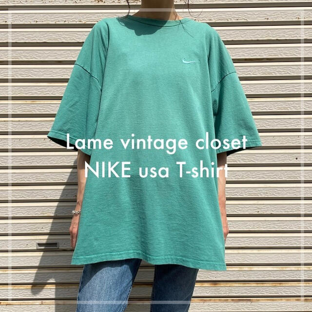 【希少】USA製 NIKE ナイキ 刺繍 Tシャツ ワンポイント  90s