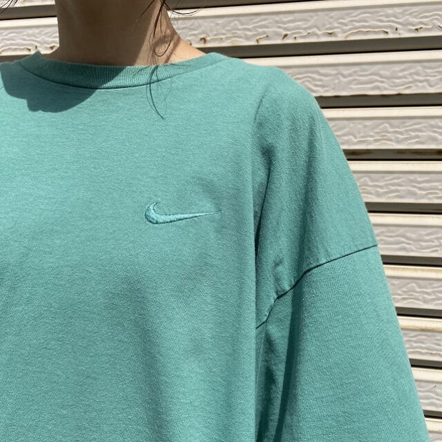 【希少】USA製 NIKE ナイキ 刺繍 Tシャツ ワンポイント  90s