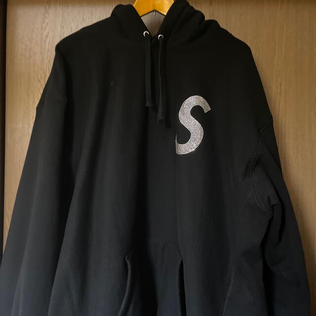 supreme swarovski sロゴフーディ