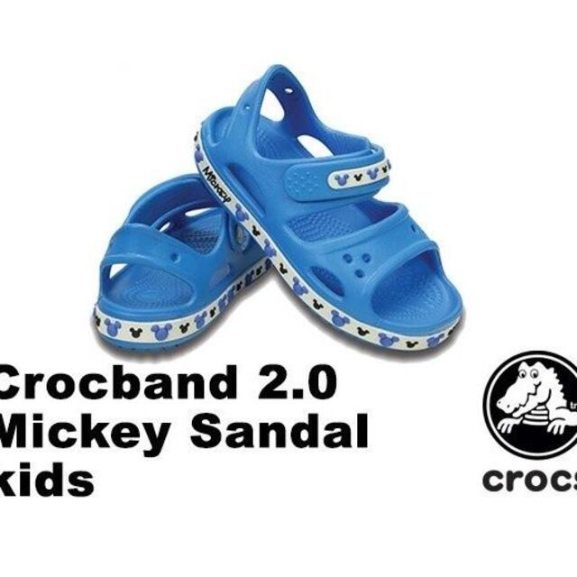 crocs(クロックス)の18.5cm クロックス クロックバンド 2.0 ミッキー サンダル ブルー キッズ/ベビー/マタニティのキッズ靴/シューズ(15cm~)(サンダル)の商品写真