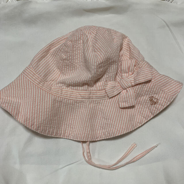 PETIT BATEAU(プチバトー)のベビー帽子　プチバトー　女の子 キッズ/ベビー/マタニティのこども用ファッション小物(帽子)の商品写真