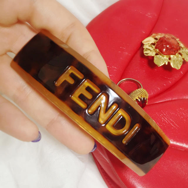 FENDI フェンディ ヴィンテージ べっこうバレッタ 1