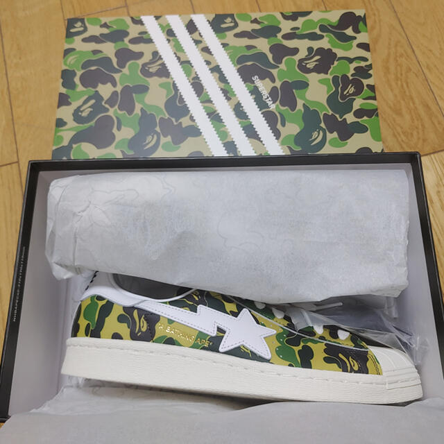 adidas(アディダス)のBAPE × adidas Superstar 80s Green Camo メンズの靴/シューズ(スニーカー)の商品写真