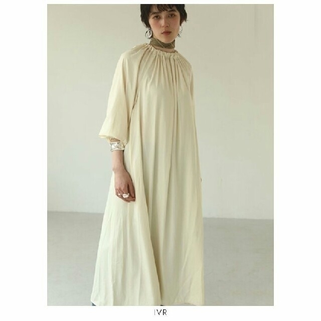 【新品】TODAYFUL Neck Gather Dress ロングワンピース