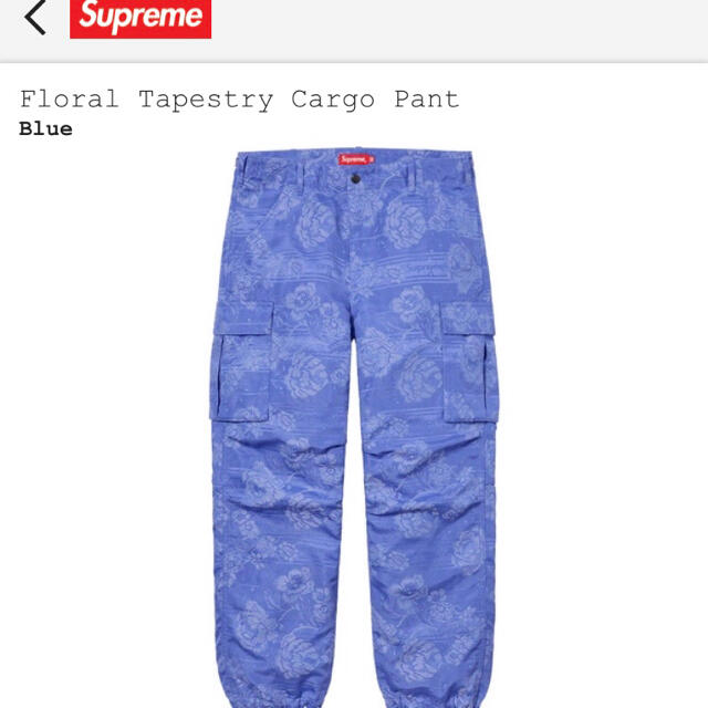 【36】Supreme Floral Tapestry Cargo Pant