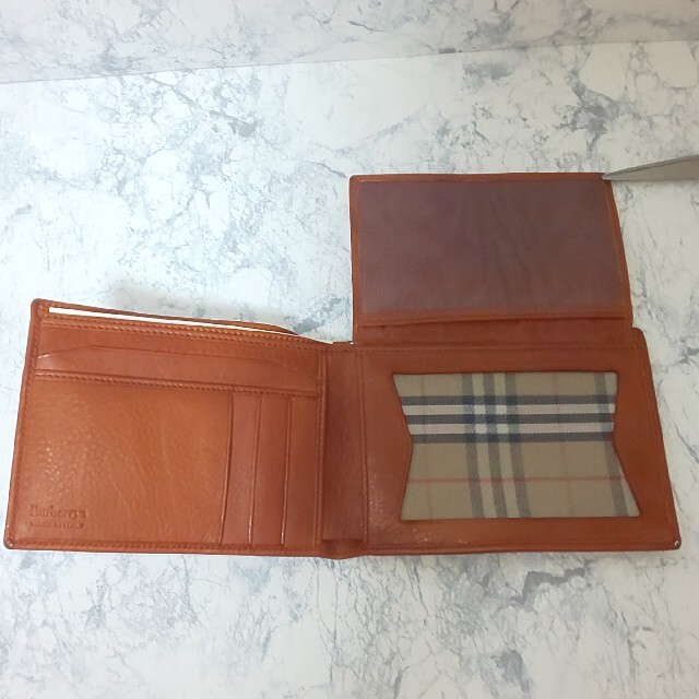 BURBERRY(バーバリー)の【新品】Burberrys 札入れ&パスケース シボ加工レザー 裏地ノバチェック メンズのファッション小物(折り財布)の商品写真