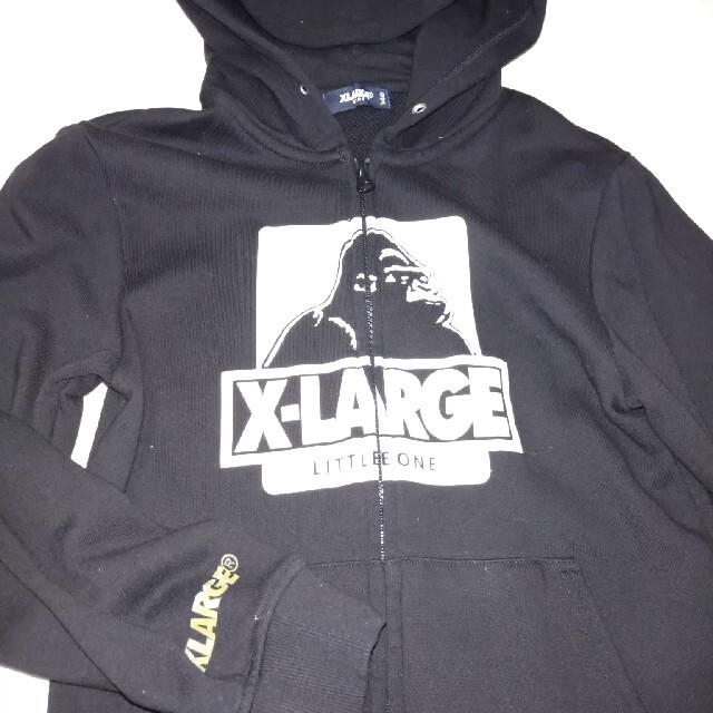 XLARGE(エクストララージ)のエクストララージ　ブラック　スウェット上下　140cm キッズ/ベビー/マタニティのキッズ/ベビー/マタニティ その他(その他)の商品写真