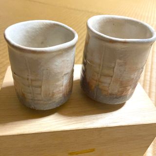 萩焼　湯呑み2つ(食器)