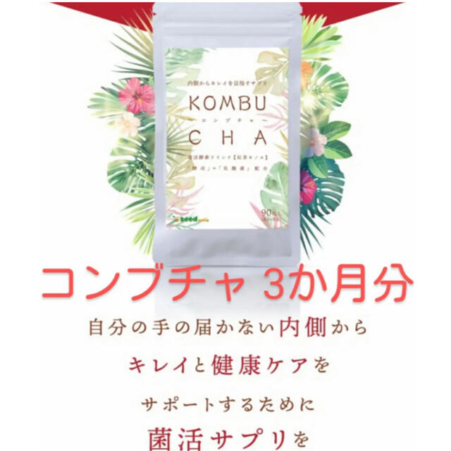 コンブチャサプリKOMBUCHA三か月90粒 コスメ/美容のダイエット(ダイエット食品)の商品写真