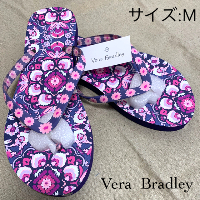 Vera Bradley(ヴェラブラッドリー)の新品　ヴェラブラドリー   ビーチサンダル　サイズ：M（24から25cm） レディースの靴/シューズ(ビーチサンダル)の商品写真