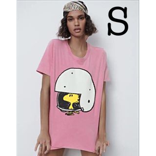 【新品未使用】ZARA スヌーピー Tシャツ ピーナッツ SNOOPY S(Tシャツ/カットソー(半袖/袖なし))