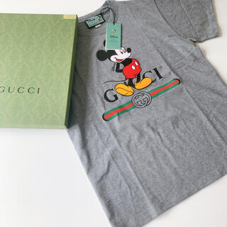 グッチ(Gucci)の【YKK様専用】グッチ ミッキー プリント Tシャツ グレー(Tシャツ/カットソー(半袖/袖なし))