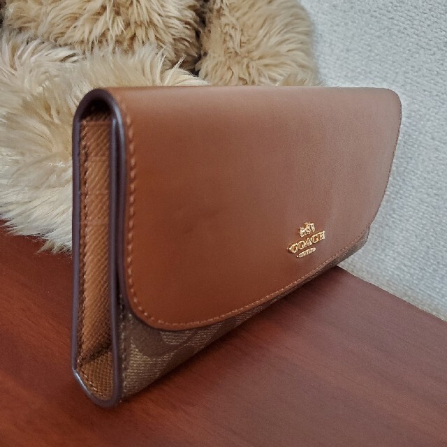 COACH(コーチ)の☆新品未使用☆コーチ　COACH　シグネチャー　長財布 レディースのファッション小物(財布)の商品写真