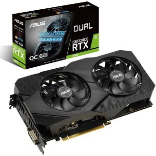 エイスース(ASUS)のGeForce RTX2060 DUAL-RTX2060-O6G-EVO(PCパーツ)