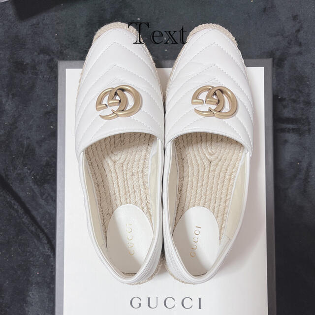 Gucci(グッチ)のGUCCI ダブルG付レザーエスパドリーユ レディースの靴/シューズ(スリッポン/モカシン)の商品写真