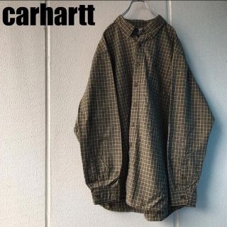 カーハート(carhartt)の90s Carhartt チェックシャツ 古着 vintage ビッグシルエット(シャツ)