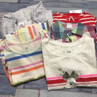 ベビーギャップ(babyGAP)の総額¥15800‼️未使用タグ付き‼️babygap 女の子5点セット90cm(Tシャツ/カットソー)