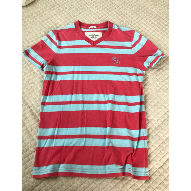 Abercrombie&Fitch(アバクロンビーアンドフィッチ)のアバクロ　Tシャツ　ボーダー　Sサイズ メンズのトップス(Tシャツ/カットソー(半袖/袖なし))の商品写真