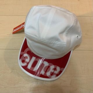 シュプリーム(Supreme)のsupreme cap キャップ　summer cap ホワイト レッド ロゴ(キャップ)
