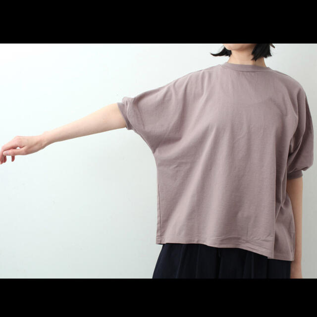 新品*未使用 homspun(ホームスパン)半袖プルオーバー
