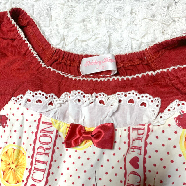 Shirley Temple(シャーリーテンプル)のシャーリーテンプル☆ワンピース110☆美品 キッズ/ベビー/マタニティのキッズ服女の子用(90cm~)(ワンピース)の商品写真