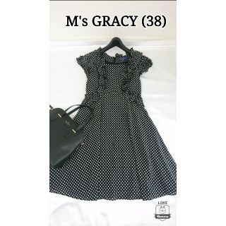 エムズグレイシー(M'S GRACY)の美品♪　エムズグレイシー　　ワンピース(ひざ丈ワンピース)