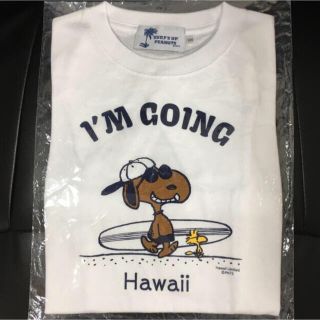 ピーナッツ(PEANUTS)の120 希少 新品 ハワイ限定 日焼けスヌーピー Tシャツ マキさんデザイン(Tシャツ/カットソー)